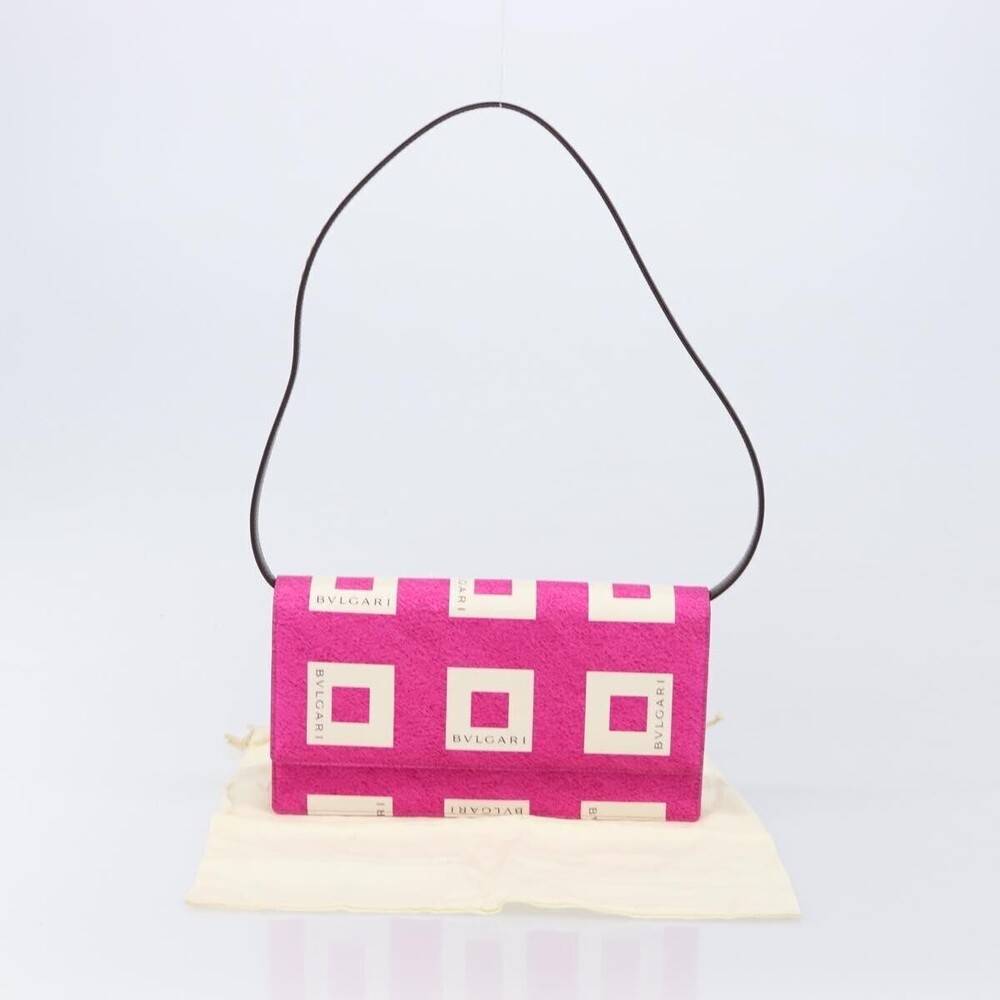 Bvlgari Clutch Canvas and Leather
